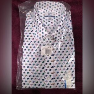 Croft & Barrow Easy Care Slim Fit Jockey Cap Shirt Size 16.5 34/35